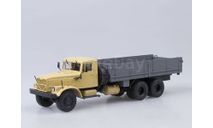 КрАЗ-257 Б1 бортовой, (бежевый/серый), масштабная модель, 1:43, 1/43, Автоистория (АИСТ)