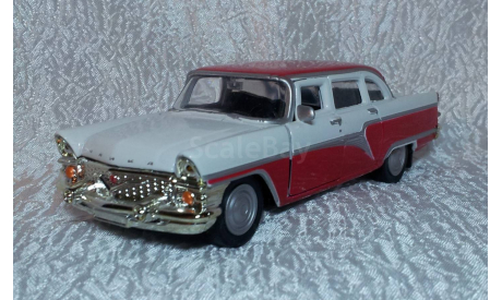 ГАЗ-13 чайка бело-красная, масштабная модель, Autotime Collection, scale43