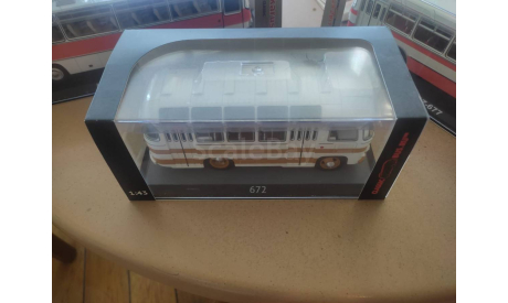 ПАЗ 672 Classicbus бело-оранжевый, масштабная модель, scale43