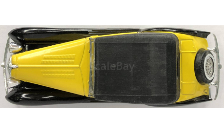 Solido - DELAHAYE 135 M, желтый с черным, масштабная модель, 1:43, 1/43