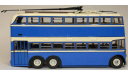 ULTRA models - ЯТБ - 3 Городской троллейбус 1938, голубой с бежевым, масштабная модель, scale43
