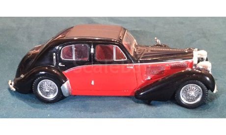 Spark - BUGATTI 57 Galibier 1939, black / red, масштабная модель, scale43