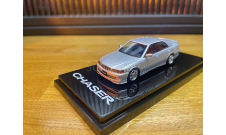 TOYOTA Chaser Tourer V (JZX100) 1998 серый, масштабная модель, scale64