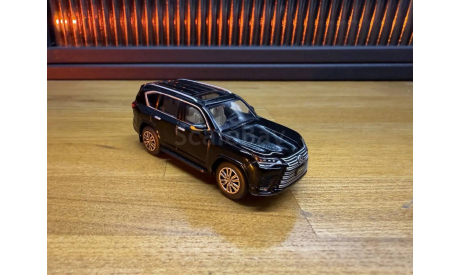 Lexus LX 600 2021 (черный), масштабная модель, scale64