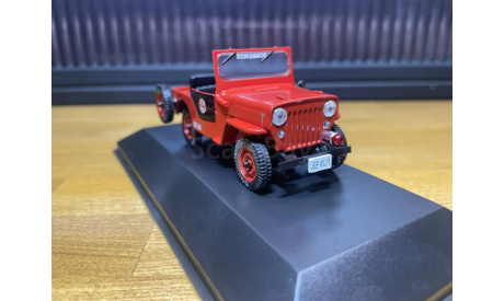 JEEP Willys Corpo De Bombeiros пожарный, масштабная модель, DeAgostini, scale43