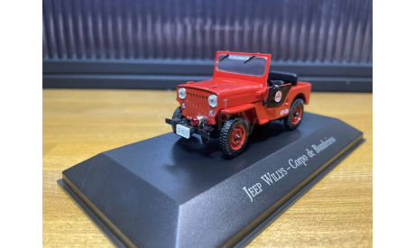 JEEP Willys Corpo De Bombeiros пожарный, масштабная модель, DeAgostini, scale43
