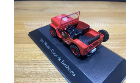 JEEP Willys Corpo De Bombeiros пожарный, масштабная модель, DeAgostini, scale43