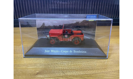 JEEP Willys Corpo De Bombeiros пожарный, масштабная модель, DeAgostini, scale43