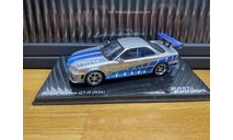 NISSAN Skyline GT-R (R34) 1999, масштабная модель, Altaya, scale43
