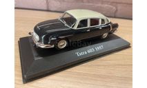 Tatra 603 1957 черный с бежевым, масштабная модель, Atlas, scale43