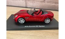 ALFA ROMEO 8C Spider, red metallic, масштабная модель, M4, scale43