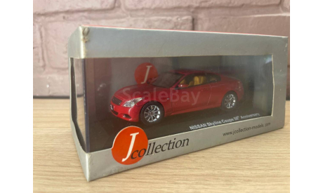 NISSAN Skyline 350GT Hybrid Type P, radiant red, масштабная модель, J-Collection, 1:43, 1/43