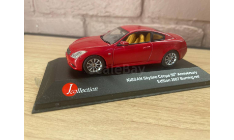 NISSAN Skyline 350GT Hybrid Type P, radiant red, масштабная модель, J-Collection, 1:43, 1/43