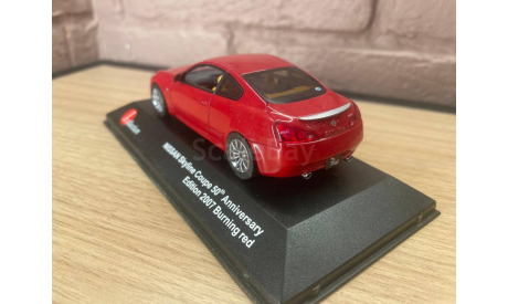 NISSAN Skyline 350GT Hybrid Type P, radiant red, масштабная модель, J-Collection, 1:43, 1/43