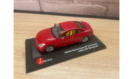 NISSAN Skyline 350GT Hybrid Type P, radiant red, масштабная модель, J-Collection, 1:43, 1/43