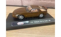 PORSCHE 928 S4 Coupe (1986), brown, масштабная модель, PotatoCar (Expresso Auto), scale43