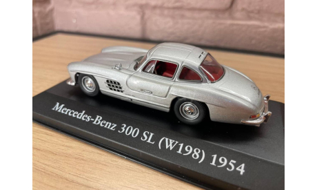 MERCEDEZ-BENZ 300SL (W198) 1954 Silver, масштабная модель, Atlas, scale43
