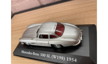 MERCEDEZ-BENZ 300SL (W198) 1954 Silver, масштабная модель, Atlas, scale43
