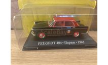 PEUGEOT 404 Paris 1962, масштабная модель, DeAgostini, scale43