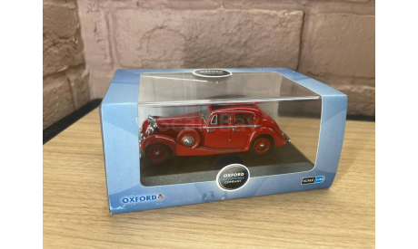 Jaguar SS 2.5 Saloon Maroon 1937, масштабная модель, Oxford, scale43