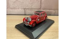Jaguar SS 2.5 Saloon Maroon 1937, масштабная модель, Oxford, scale43