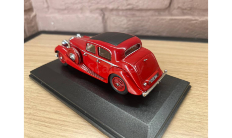 Jaguar SS 2.5 Saloon Maroon 1937, масштабная модель, Oxford, scale43