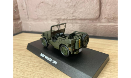JEEP Willys 1947 Carabinieri Полиция Италии, масштабная модель, Altaya, scale43