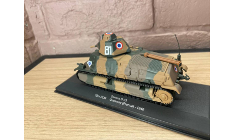 Somua S-35 1st DLM Quesnoy (France) 1940, масштабные модели бронетехники, Altaya, scale43