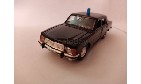 Продам модель Волга 3102 черная с мигалкой, масштабная модель, Агат/Моссар/Тантал, scale43, ГАЗ