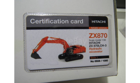 Hitachi Zaxis 870, масштабная модель трактора, 1:50, 1/50, WSI