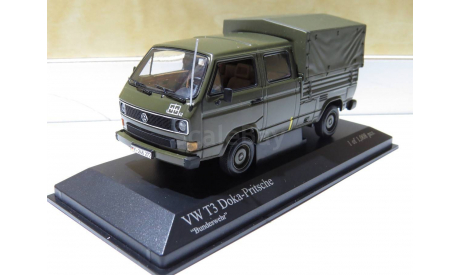 VW T3 DOKA-PRITSCHE ’BUNDESWEHR’, масштабная модель, 1:43, 1/43, Minichamps