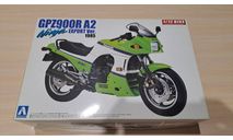 Сборная модель Kawasaki GPZ900R A2 Ninja, сборная модель мотоцикла, AOSHIMA, scale12