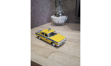 Модель газ-24 ГАИ., масштабная модель, Автолегенды СССР журнал от DeAgostini, scale43