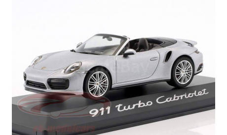 Porsche 911 (991-2) turbo Cabriolet, масштабная модель, Herpa, 1:43, 1/43