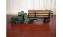 урал-зис лесовоз, масштабная модель, ручная работа, 1:43, 1/43