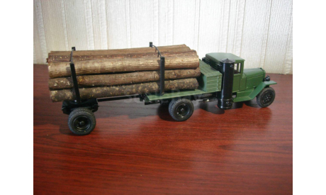 урал-зис лесовоз, масштабная модель, ручная работа, scale43