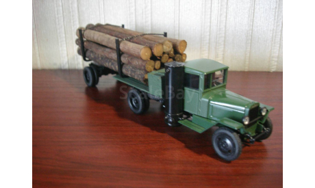 урал-зис лесовоз, масштабная модель, ручная работа, scale43