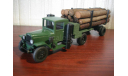 урал-зис лесовоз, масштабная модель, ручная работа, 1:43, 1/43