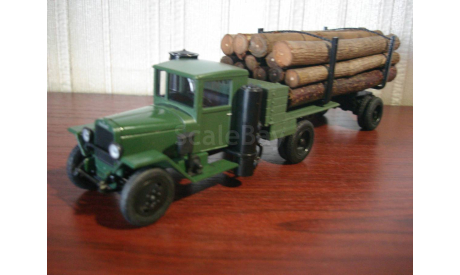 урал-зис лесовоз, масштабная модель, ручная работа, scale43