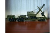 МАЗ-537 с полуприцепом ЧМЗАП-5247 Г с экскаватором Э-764, масштабная модель, AVD Models, scale43