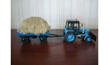МТЗ-82 с прицепом, масштабная модель, ручная работа, scale43