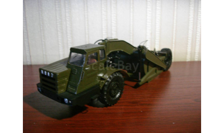 Скрепер самоходный 6014 МоАЗ, масштабная модель, ручная работа, scale43