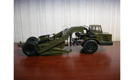 Скрепер самоходный 6014 МоАЗ, масштабная модель, ручная работа, scale43