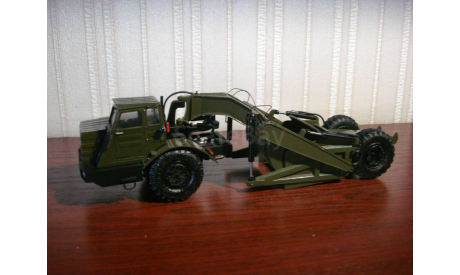 Скрепер самоходный 6014 МоАЗ, масштабная модель, ручная работа, scale43