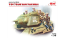 ICM 35368 T-34-76 with Soviet Tank Riders 1/35, сборные модели бронетехники, танков, бтт, scale35