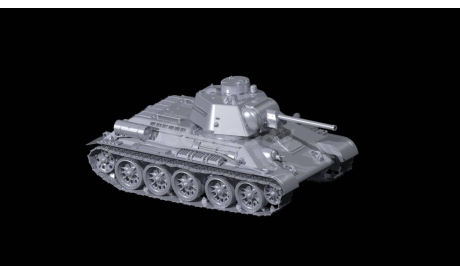ICM 35368 T-34-76 with Soviet Tank Riders 1/35, сборные модели бронетехники, танков, бтт, scale35