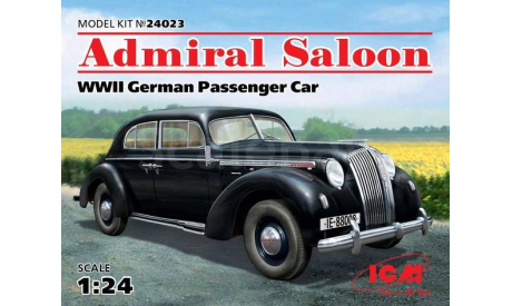 ICM 24023 Admiral Saloon (WWII German Passenger Car), сборная модель автомобиля, Opel, scale24