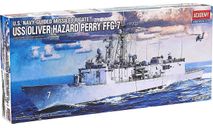 Academy 14102 U.S. OLIVER HAZARD PERRY FFG-7 M 1/350, масштабная модель, scale0