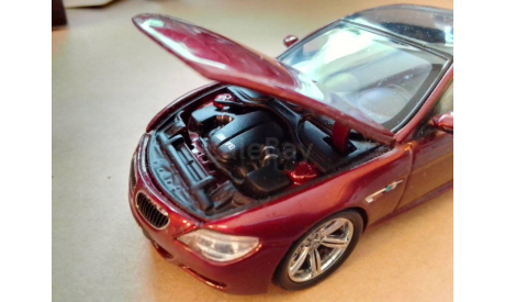 BMW M6.  Аукцион с 1 рубля, масштабная модель, Kyosho, scale43