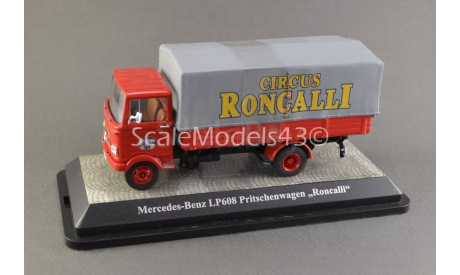 !!! РАСПРОДАЖА !!! 1:43 — Mercedes-Benz LP608 Platform truck Roncalli — !!! БЕСПЛАТНАЯ ДОСТАВКА !!!, масштабная модель, Premium Classixxs, 1/43